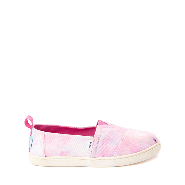 Main view of TOMS Classic Slip On Casual Shoe - Little Kid / Big Kid - Pink Tie Dye