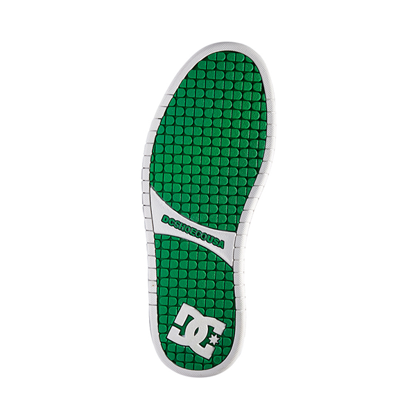 alternate view Mens DC Court Graffik Skate Shoe - White / GreenALT3