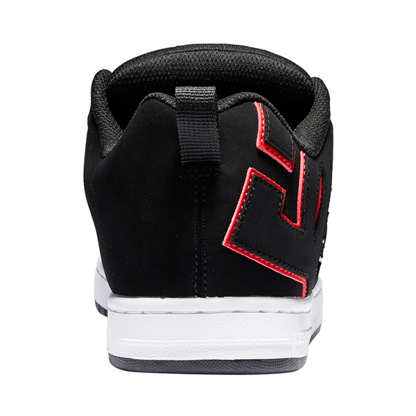 alternate view Mens DC Court Graffik Skate Shoe - Black / Red / WhiteALT4