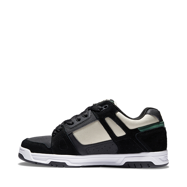 alternate view Mens DC Stag Skate Shoe - Black / Tan / GreenALT1