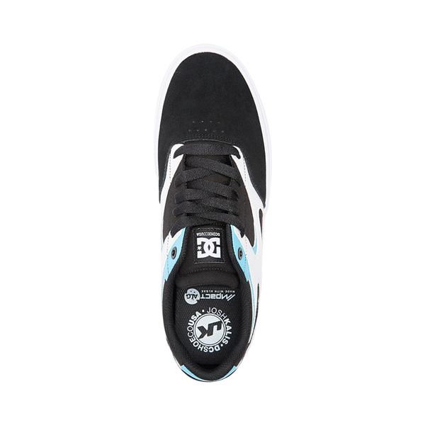 alternate view Mens DC Kalis Vulc Skate Shoe - Black / Blue / WhiteALT2