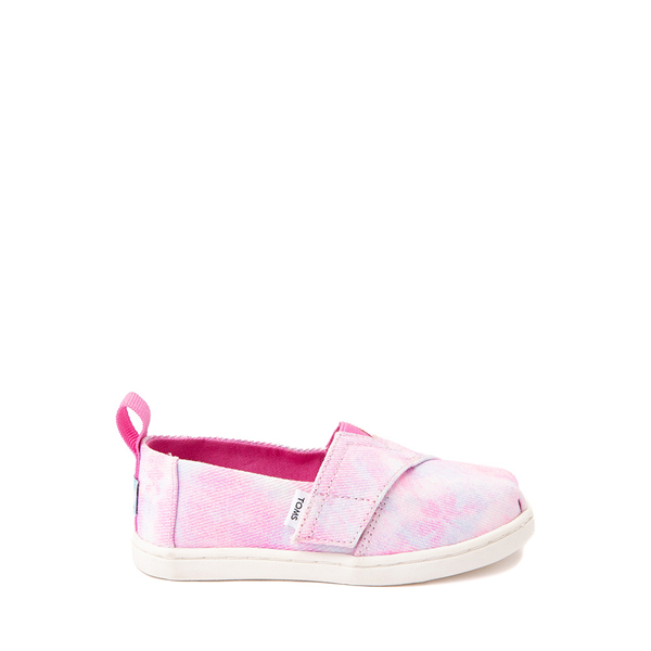 Main view of TOMS Alpargata Slip On Casual Shoe - Baby / Toddler / Little Kid - Pink Tie Dye