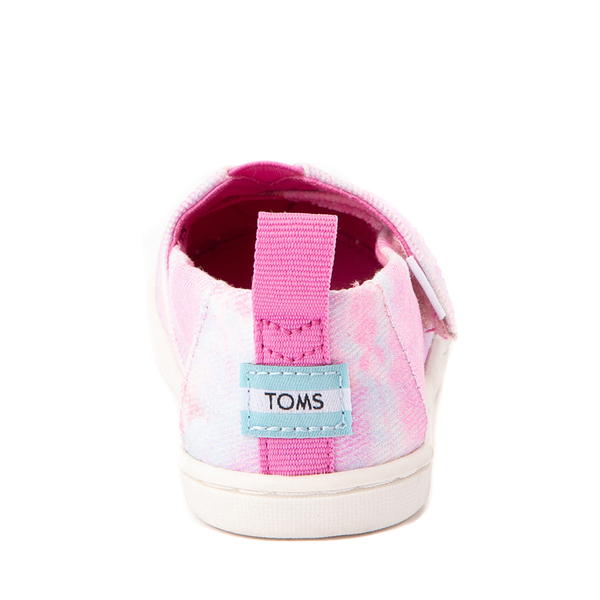 alternate view TOMS Alpargata Slip On Casual Shoe - Baby / Toddler / Little Kid - Pink Tie DyeALT4