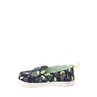Alternate view of TOMS Classic Slip On Casual Shoe - Baby / Toddler / Little Kid - Navy / Jellyfish