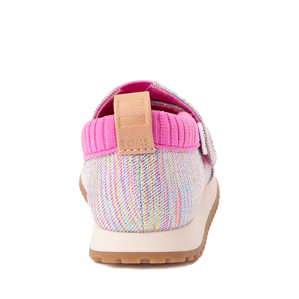 alternate view TOMS Resident Glimmer Slip On Casual Shoe - Baby / Toddler / Little Kid - Pink / RainbowALT4