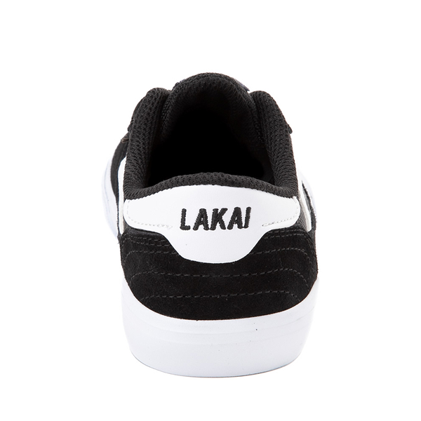 alternate view Lakai Cambridge Skate Shoe - Little Kid / Big Kid - Black / WhiteALT4