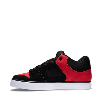 Alternate view of Mens DC Pure Mid Skate Shoe - Black / Red