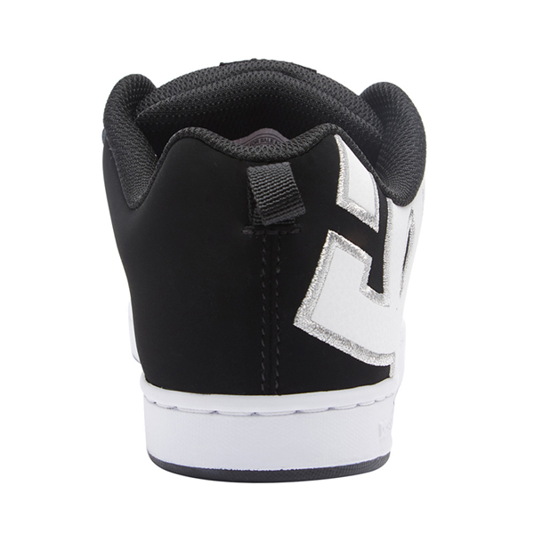 alternate view Womens DC Court Graffik Skate Shoe - Black / White StencilALT4