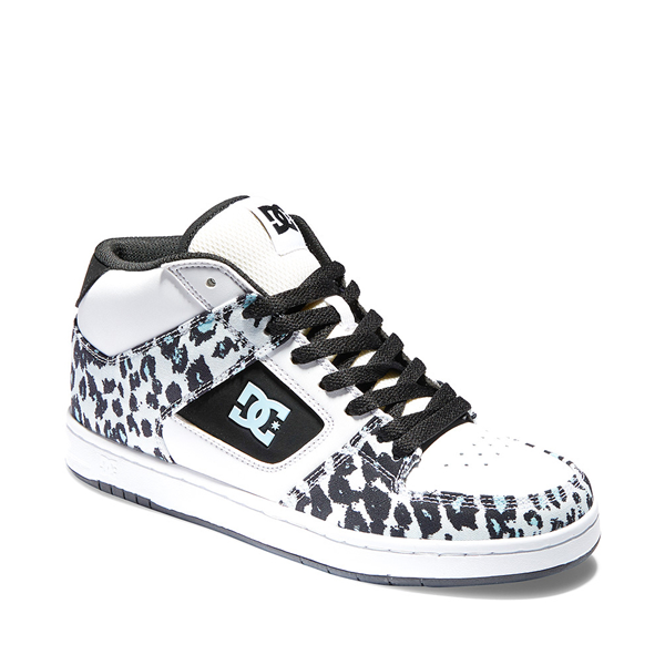 alternate view Womens DC Manteca 4 Hi Skate Shoe - White / Black / CheetahALT5