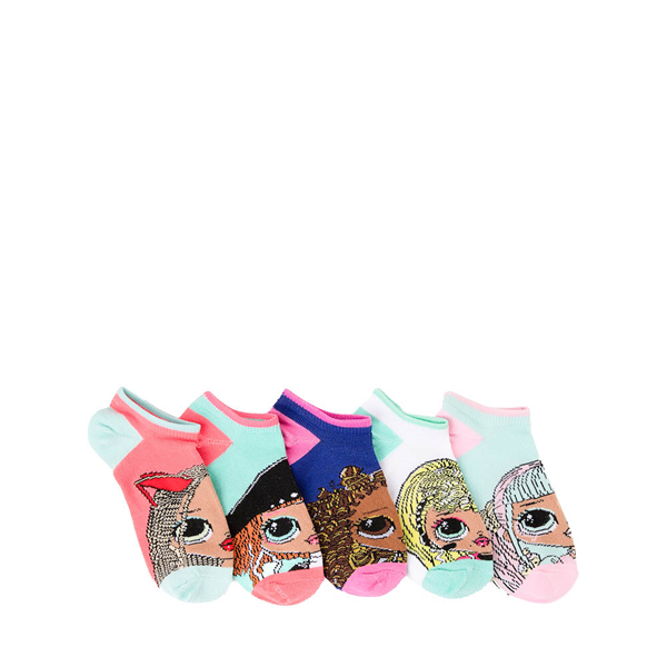 Main view of LOL Surprise!&trade; OMG. Dolls Check It Out No Show Socks 5 Pack - Little Kid - Multicolor