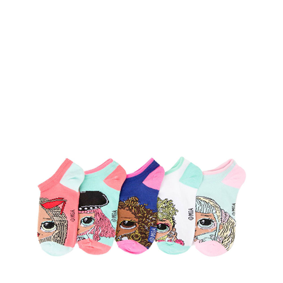 Alternate view of LOL Surprise!&trade; OMG. Dolls Check It Out No Show Socks 5 Pack - Little Kid - Multicolor