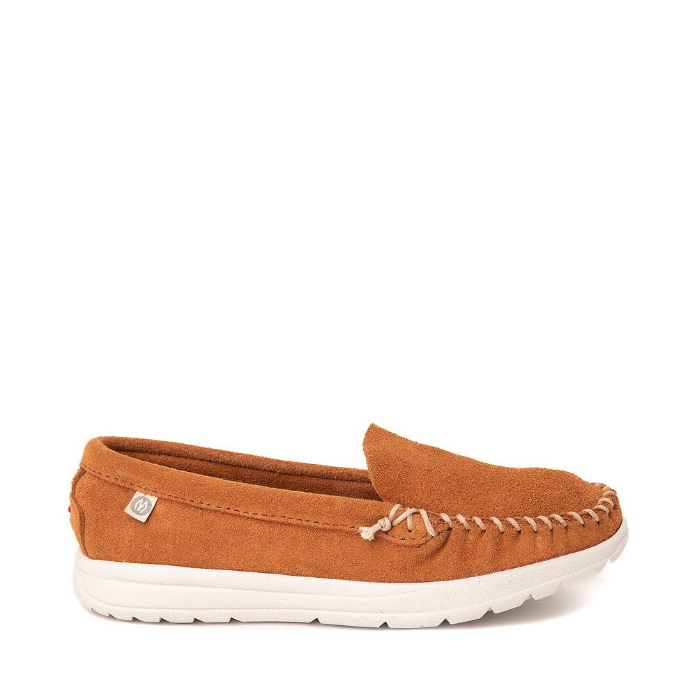 Womens Minnetonka Discover Classic Moccasin - Brown