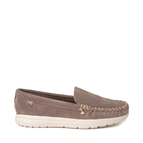 Main view of Womens Minnetonka Discover Classic Moccasin - Gray