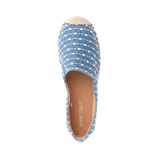 alternate view Womens Minnetonka Pam Slip On Casual Shoe - DenimALT2