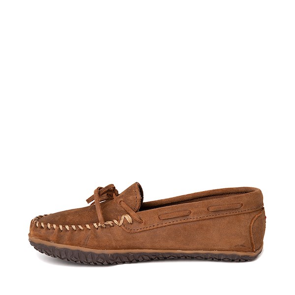 alternate view Mens Minnetonka Tie Tread Moccasin - BrownALT1