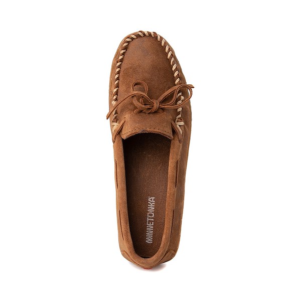 alternate view Mens Minnetonka Tie Tread Moccasin - BrownALT2