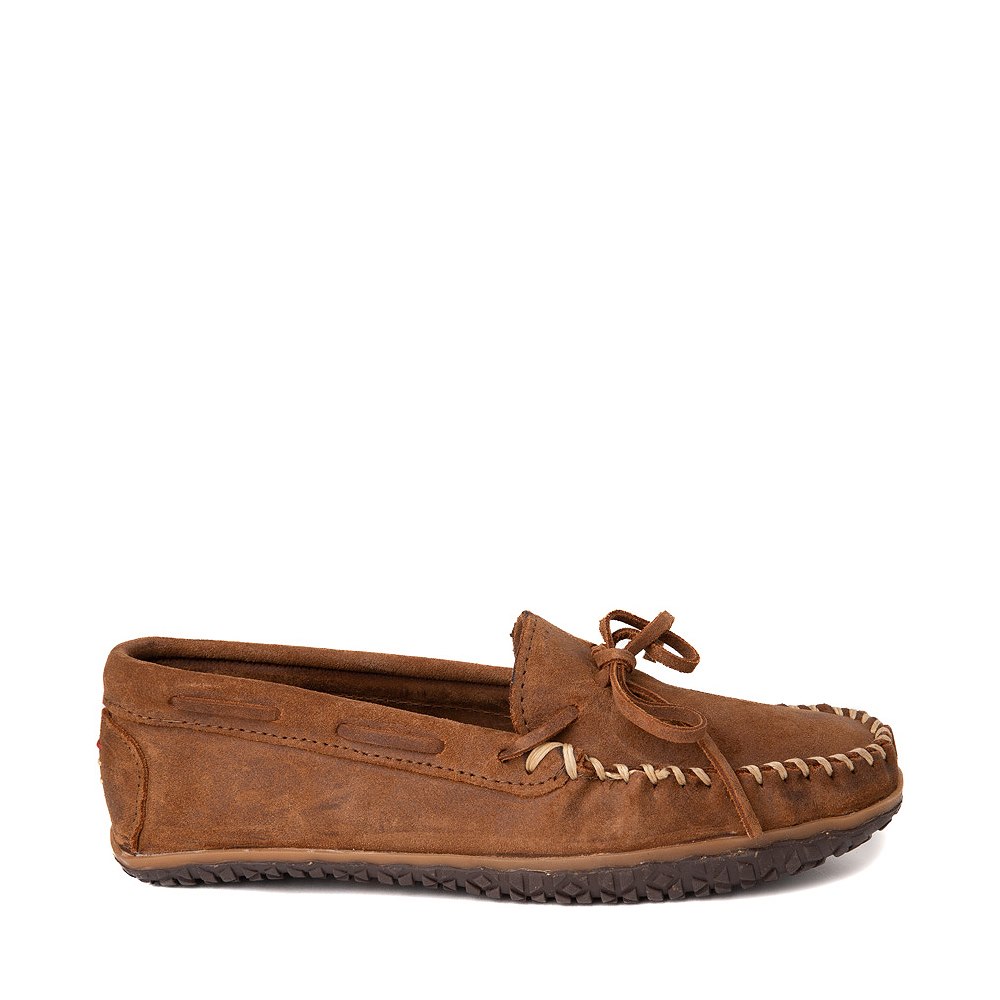 Mens Minnetonka Tie Tread Moccasin - Brown