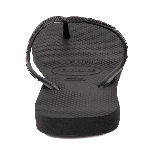 alternate view Womens Havaianas Slim Square Sandal - BlackALT4