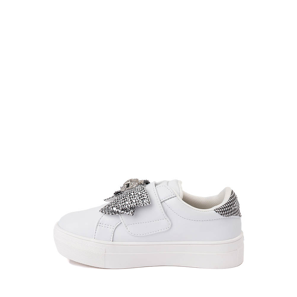 Kurt Geiger Mini Laney Bow Sneaker - Baby / Toddler - White / Silver ...
