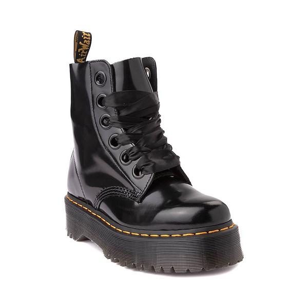 alternate view Womens Dr. Martens Molly Boot - BlackALT5