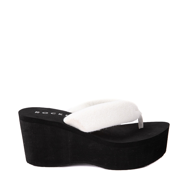 Main view of Womens Rocket Dog Crushpuff Platform Sandal - White