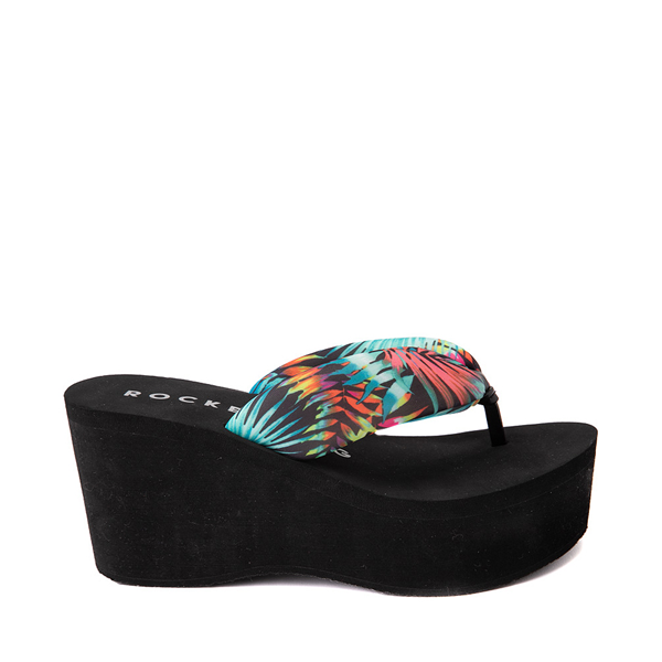 Main view of Womens Rocket Dog Crushpuff Platform Sandal - Palm Trees
