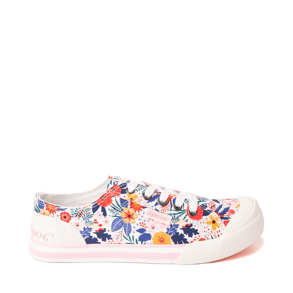 Womens Rocket Dog Jazzin Casual Shoe - White / Floral