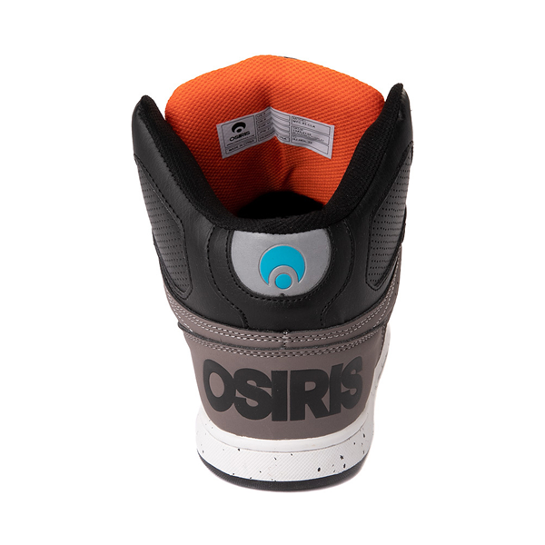 alternate view Mens Osiris NYC 83 CLK Skate Shoe - Black / Multicolor / SplatALT4