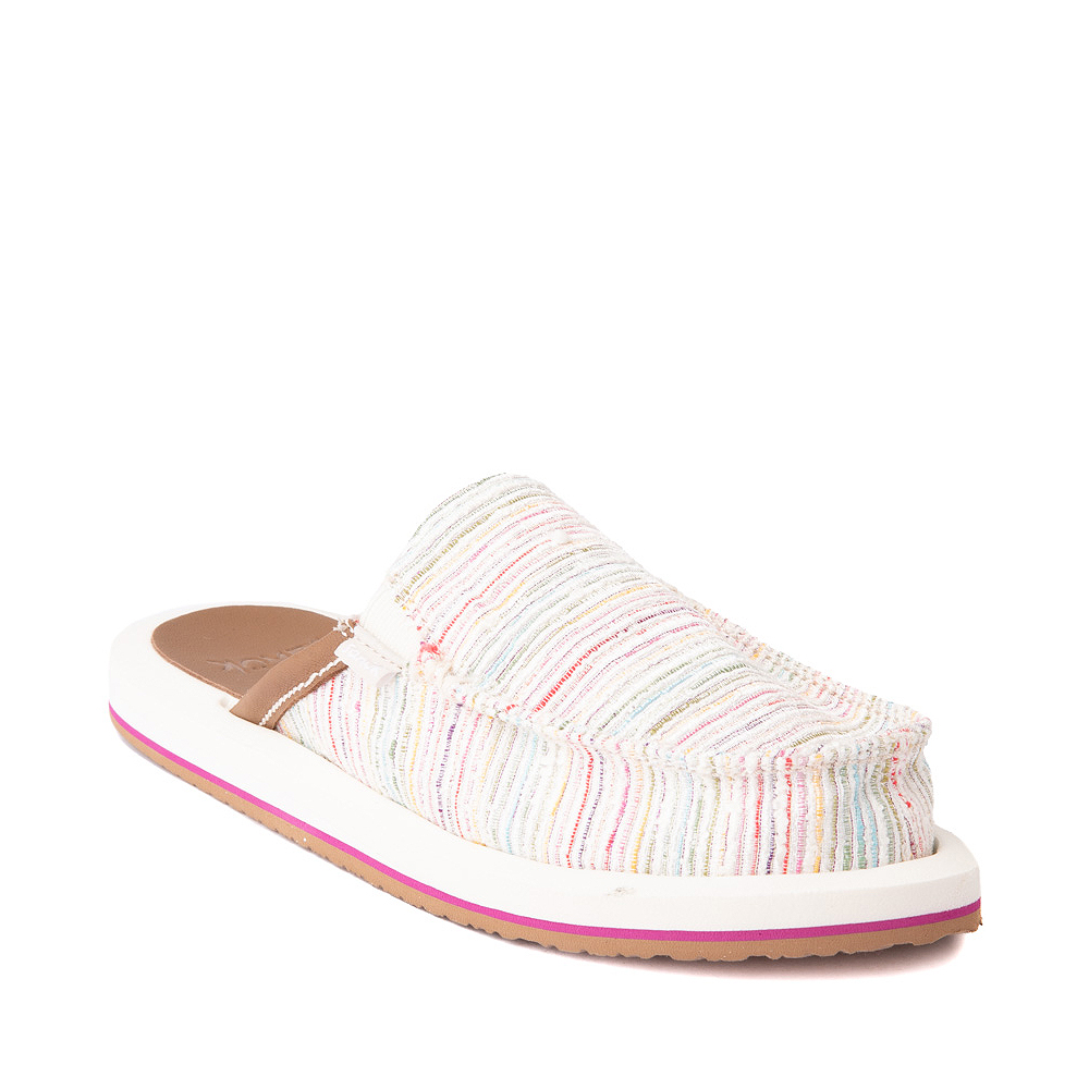 Womens Sanuk You Got My Back ST Summer Cord Slipper Rainbow Journeys