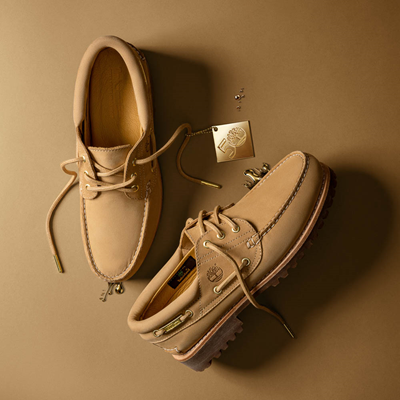 Mens Timberland 50th Edition 3-Eye Lug Handsewn Boat Shoe - Golden Butter