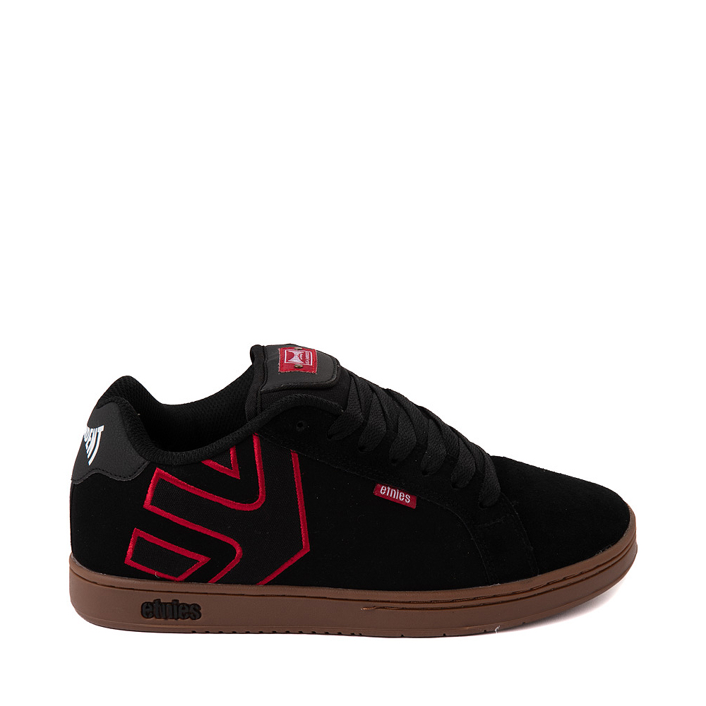 Mens etnies x Indy Fader Skate Shoe - Black / Red / Gum