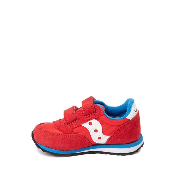 alternate view Saucony Baby Jazz Athletic Shoe - Baby / Toddler - Red / BlueALT1