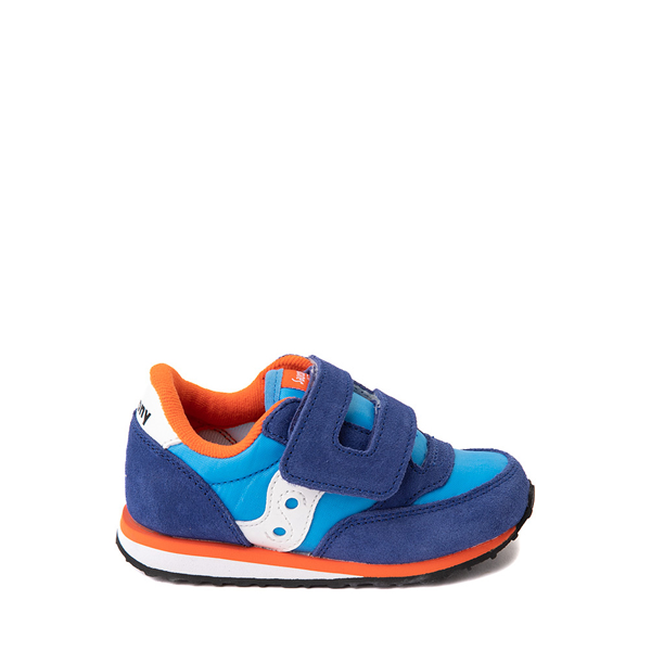 Main view of Saucony Baby Jazz Athletic Shoe - Baby / Toddler - Blue / Orange