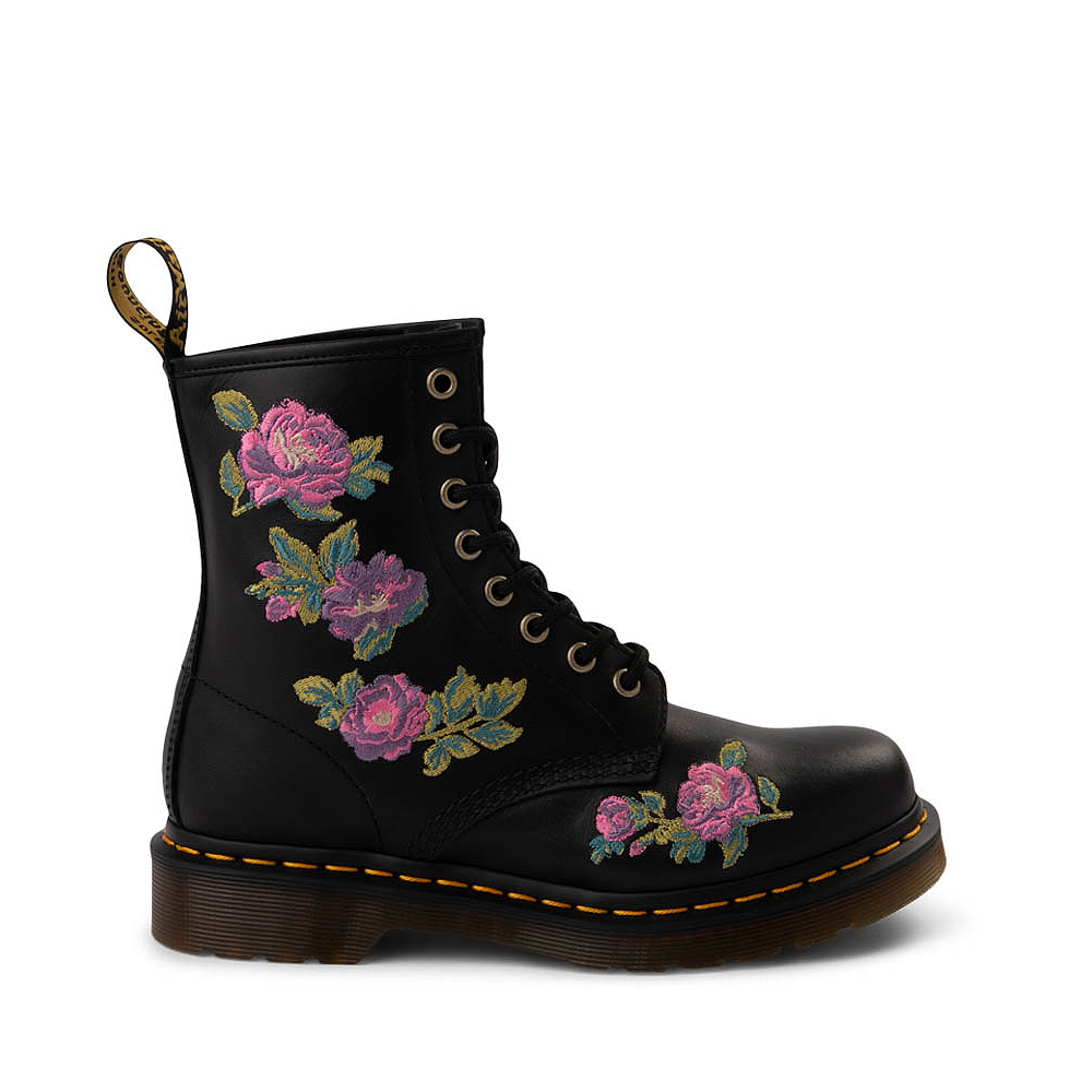 Womens Dr. Martens 1460 8-Eye Vonda II Boot - Black / Floral | Journeys