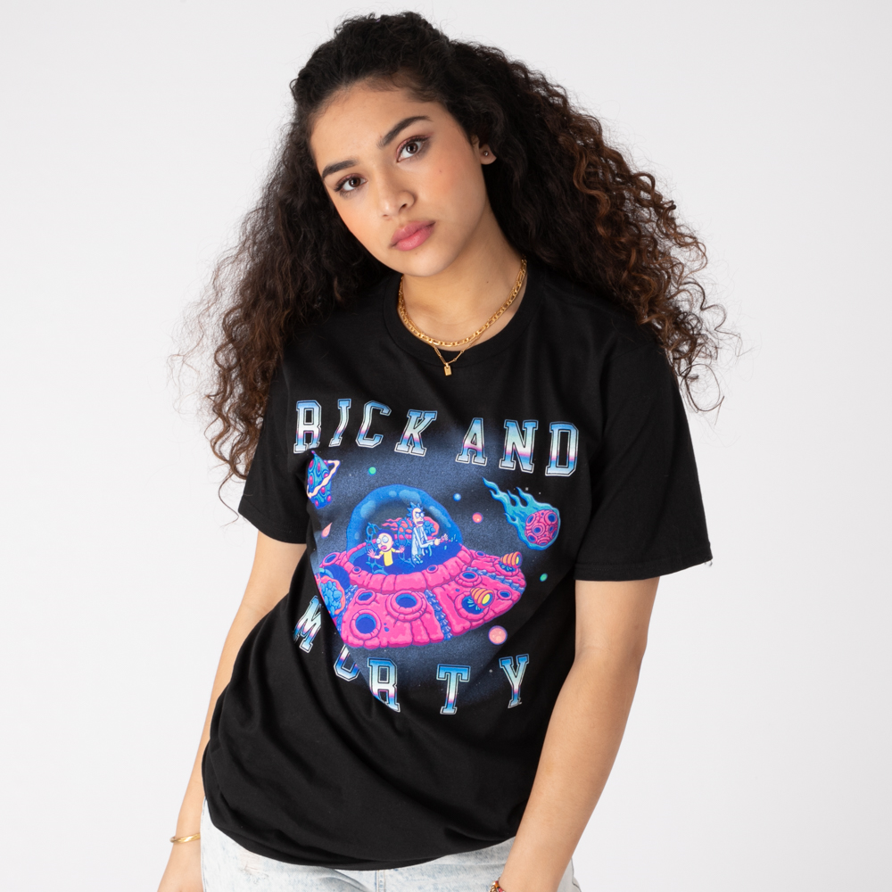 Rick And Morty Space Tee - Black