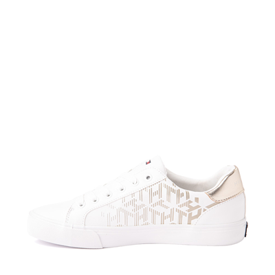 Alternate view of Womens Tommy Hilfiger Loura Casual Shoe - White / Gold