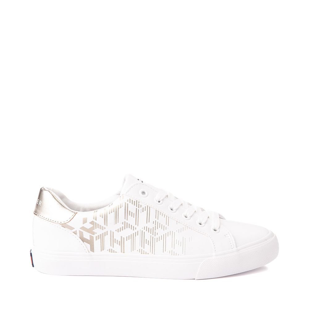 Womens Tommy Hilfiger Loura Casual Shoe - White / Gold