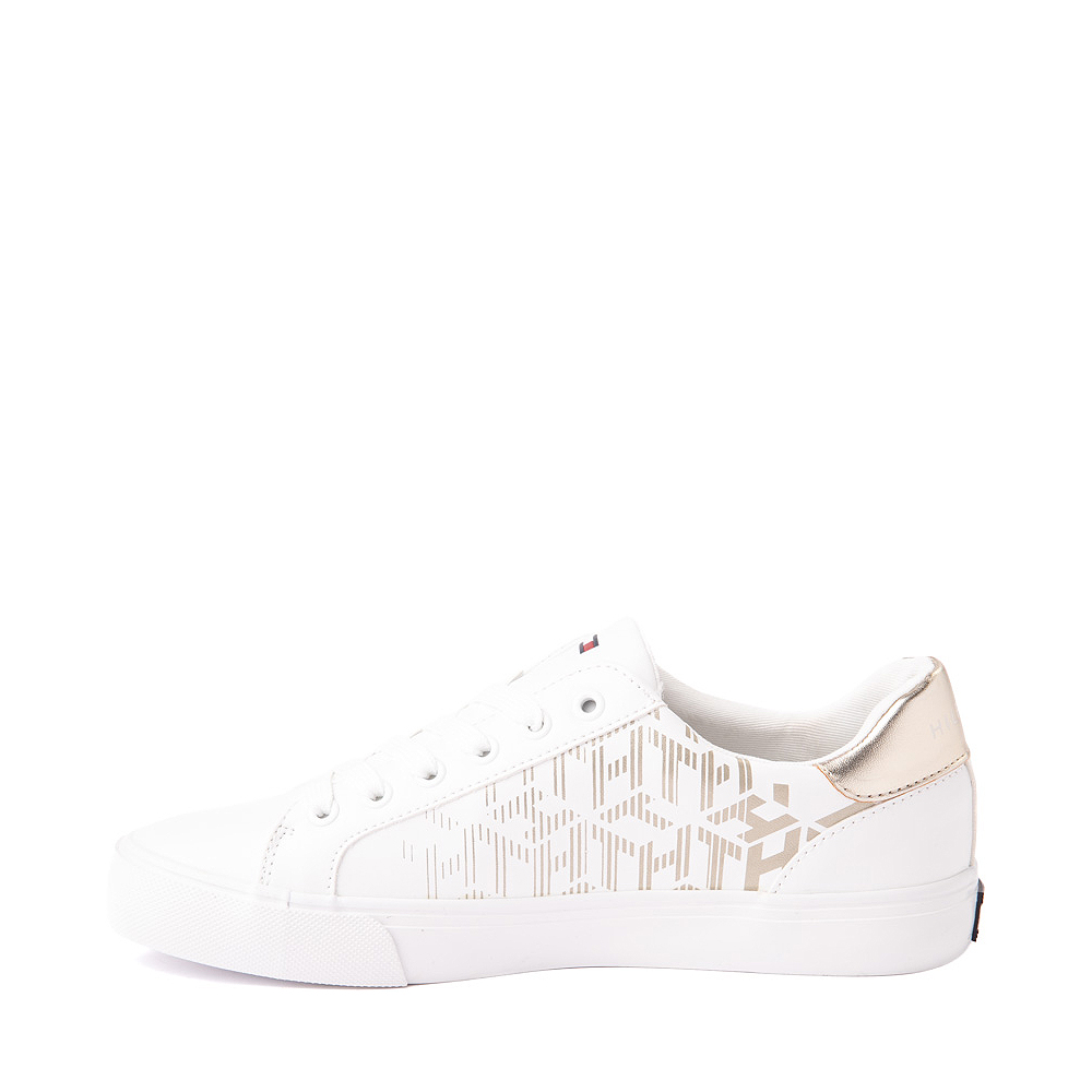 Womens Tommy Hilfiger Loura Casual Shoe White / Gold Journeys