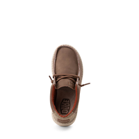 Mens HEYDUDE Wally Craft Leather Casual Shoe - Tan