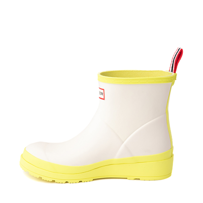 Alternate view of Womens Hunter Play Short Rain Boot - Shaded White / Zesty Yellow