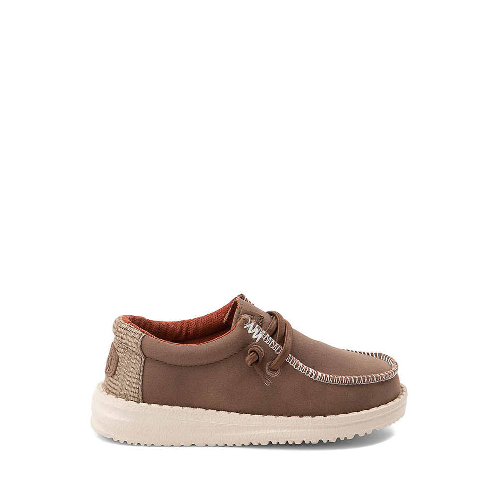 Hey Dude Wally Craft Leather Casual Shoe - Toddler / Little Kid - Tan