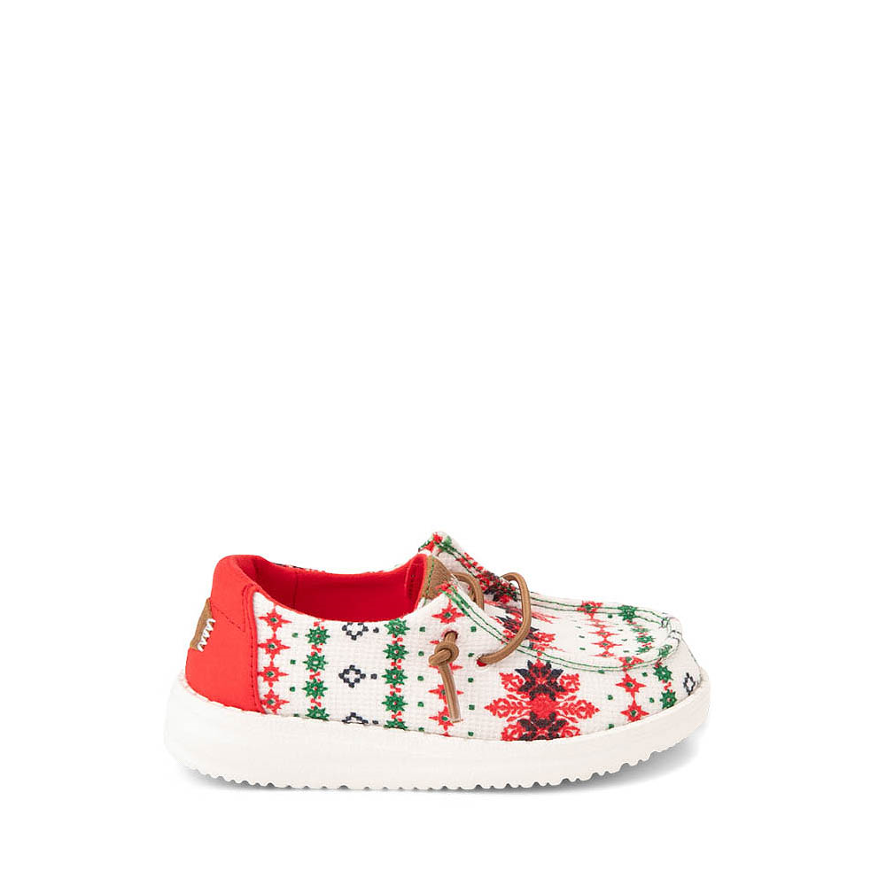 HEYDUDE Wendy Slip-On Casual Shoe - Toddler - Ugly Sweater / Cream