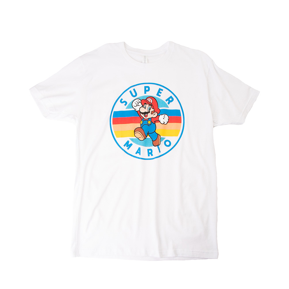 Super Mario Retro Circle Tee - White | Journeys