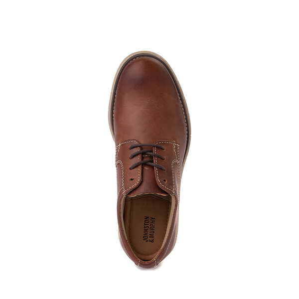 alternate view Johnston and Murphy Holden Plain Toe Casual Shoe - Little Kid / Big Kid - BrownALT2