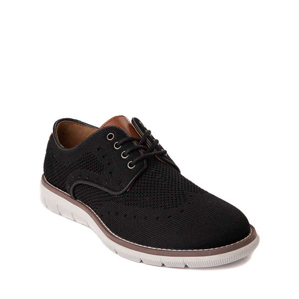 alternate view Johnston and Murphy Holden Knit Wingtip Casual Shoe - Little Kid / Big Kid - BlackALT5