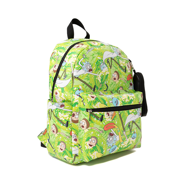 alternate view Rick And Morty Backpack - Bright GreenALT4B