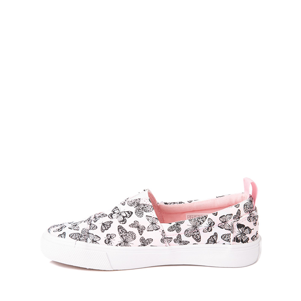 alternate view TOMS Fenix Slip On Casual Shoe - Little Kid / Big Kid - Pastel Pink / ButterfliesALT1