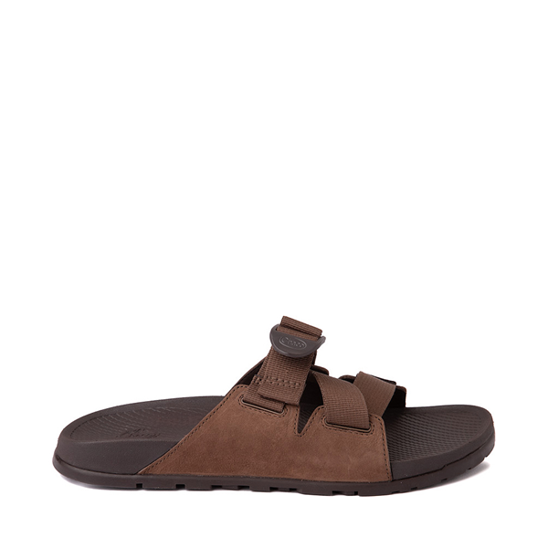 Main view of Mens Chaco Lowdown Leather Slide Sandal - Otter