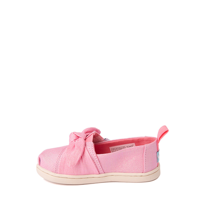 Alternate view of TOMS Glimmer Bow Slip On Casual Shoe - Baby / Toddler / Little Kid - Pink