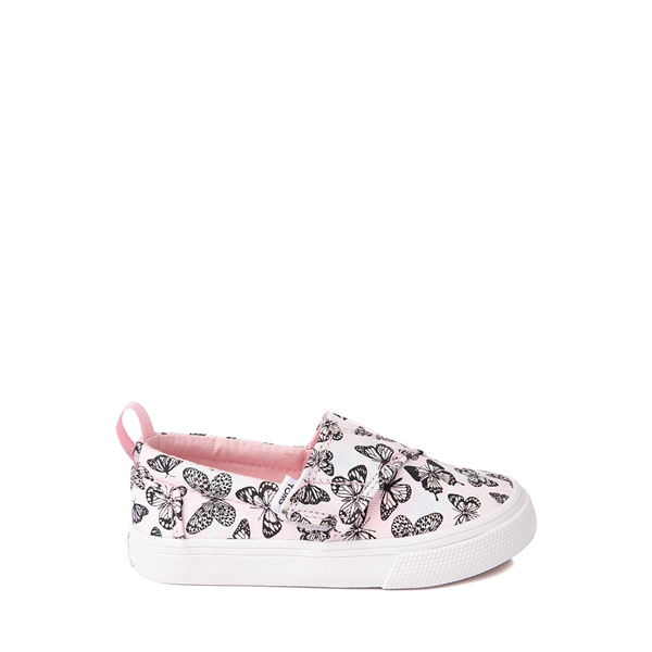 Main view of TOMS Fenix Slip On Casual Shoe - Baby / Toddler / Little Kid - Pastel Pink / Butterflies